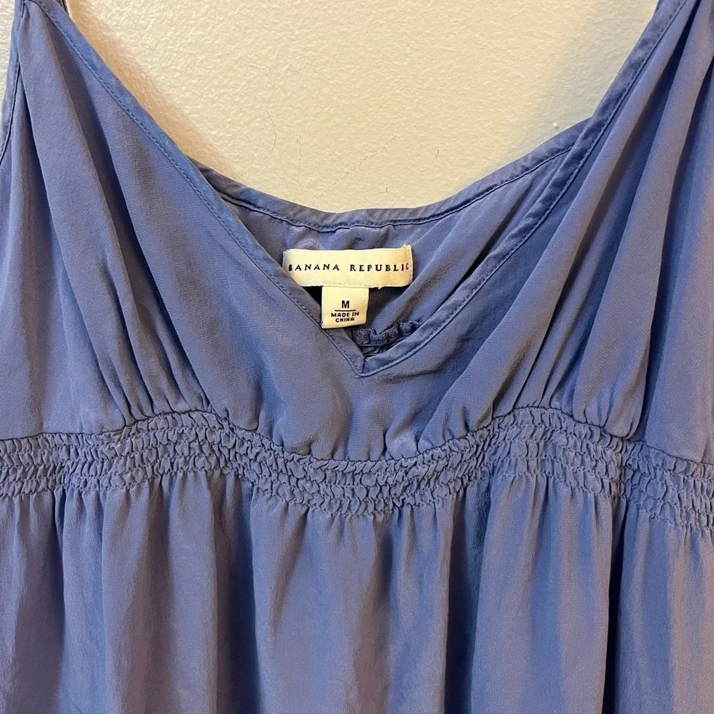 Silk Banana Republic Dress. Sz M - Picture 3 of 7